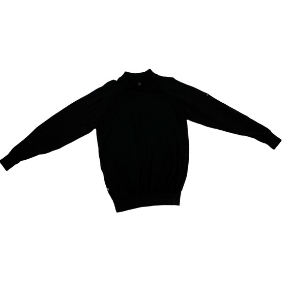 Ping Men's Black 100% Merino Wool Sensorwarm 1/4 Zip Sweater Jumper Golf Sz M - Picture 8 of 14